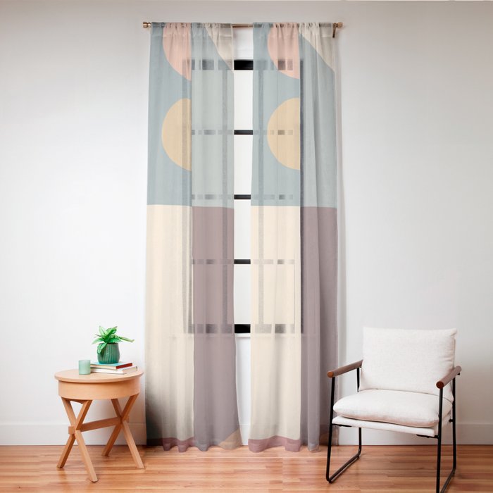 Abstract Geometric Shapes 47 Window Curtain Gallery Image 24