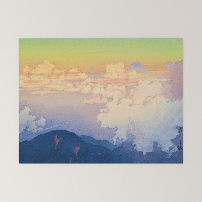 Above the Clouds (Un-Hyo) Vintage Beautiful Japanese Woodblock Print Hiroshi Yoshida Mini Art Print Gallery Image 6