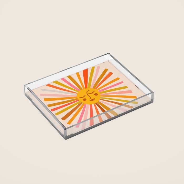 Sunshine â Retro Ochre Palette Acrylic Tray Gallery Image 2