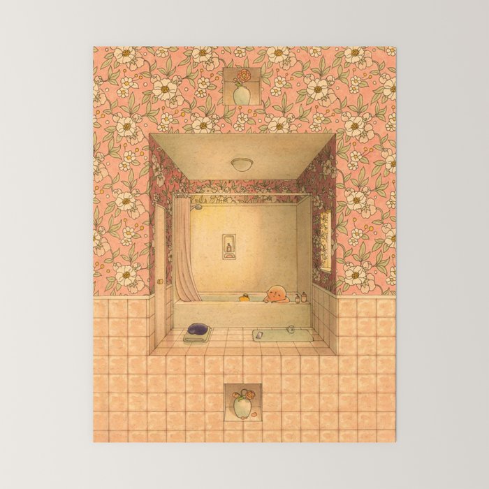 Bath in Pink Mini Art Print Gallery Image 6