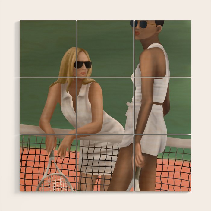 Elegance on the Court Wood Wall Art Gallery Image 3