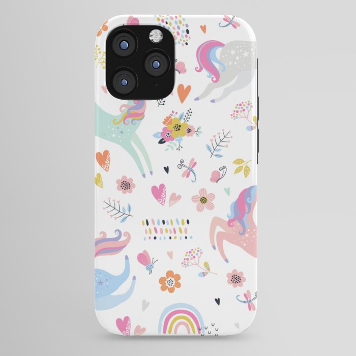 Magical Pastel Unicorn Floral iPhone Case Gallery Image 44
