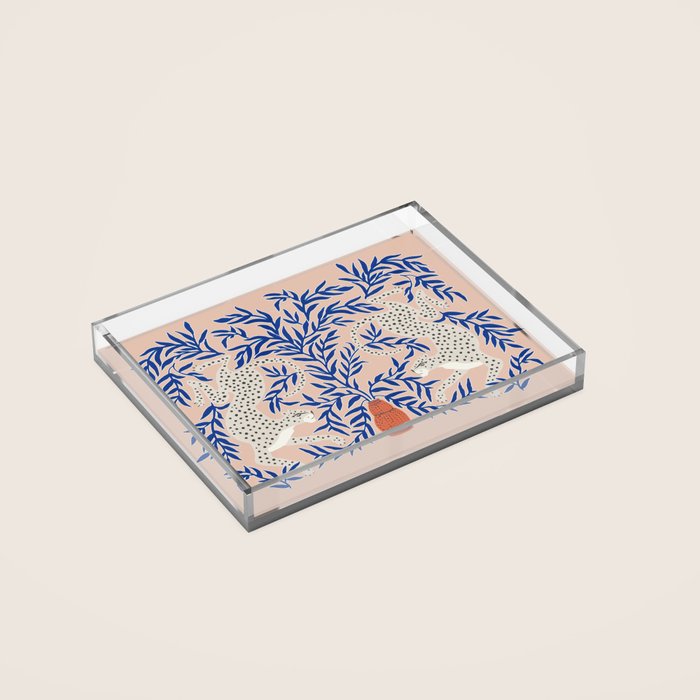 Leopard Vase Acrylic Tray Gallery Image 2
