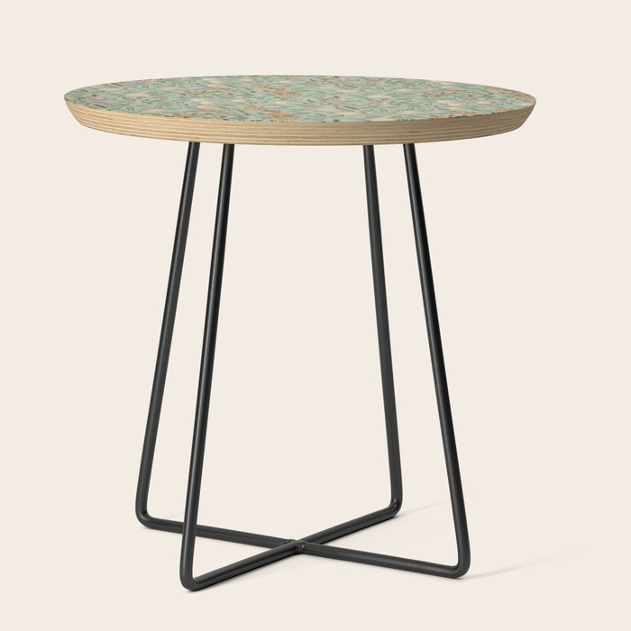 William Morris Vintage Fruit Sage Green Side Table Gallery Image 2