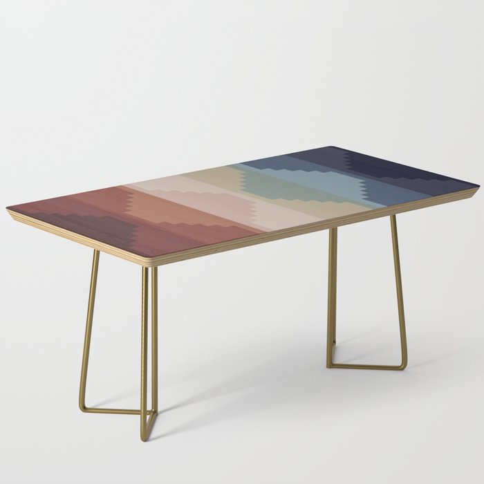 Geometric Aztec Pyramid Pattern III Coffee Table Gallery Image 2