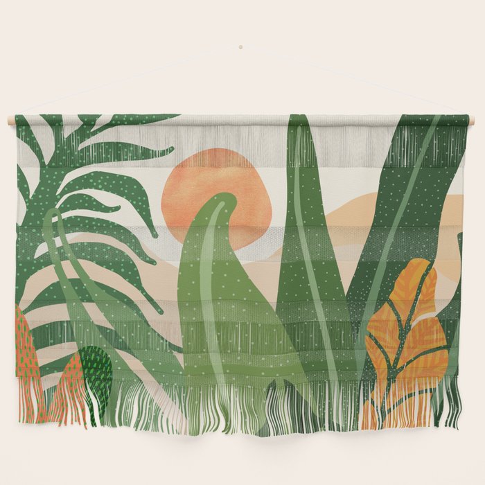Desert Garden Sunset Landscape Wall Hanging Gallery Image 2