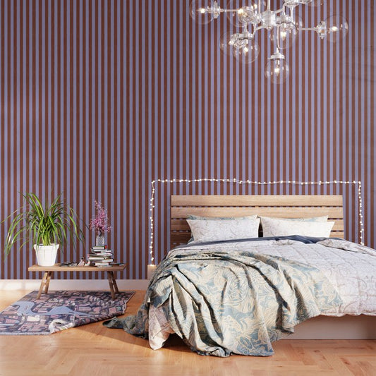 wide stripe in cacao Wallpaper Gallery Image 2