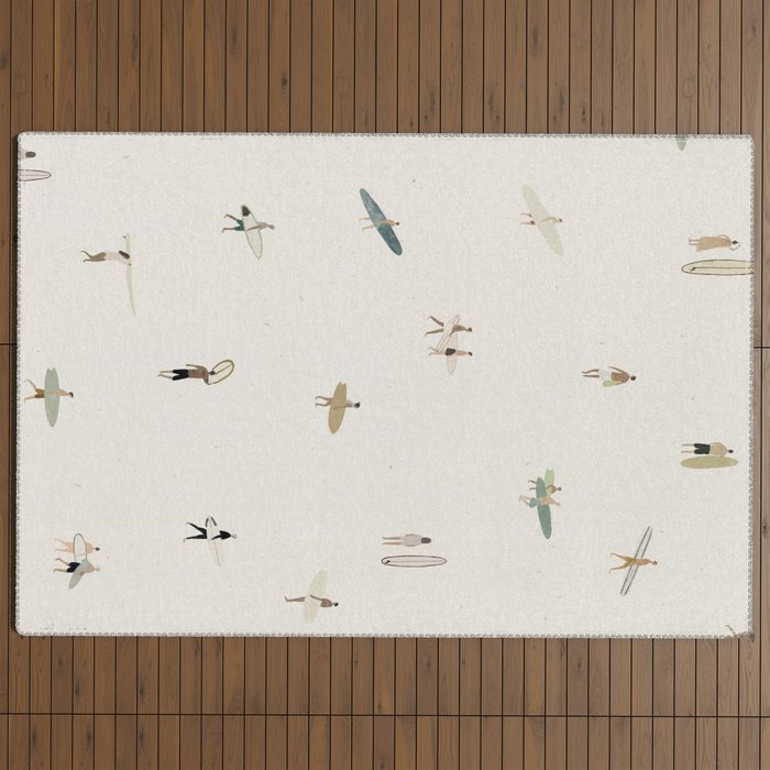 Tiny Surfers Outdoor Rug Gallery Image 4