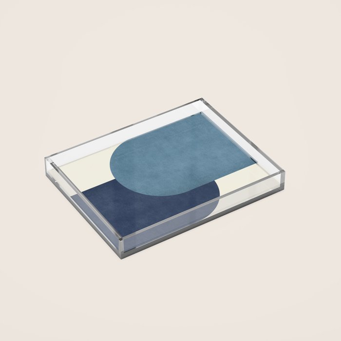 Halfmoon Colorblock - Blue Acrylic Tray Gallery Image 2