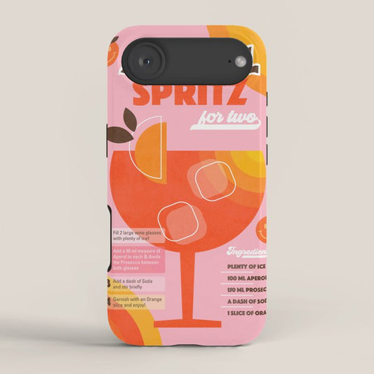 Retro Cocktail Nº1 Aperol Spritz iPhone Case Gallery Image 2