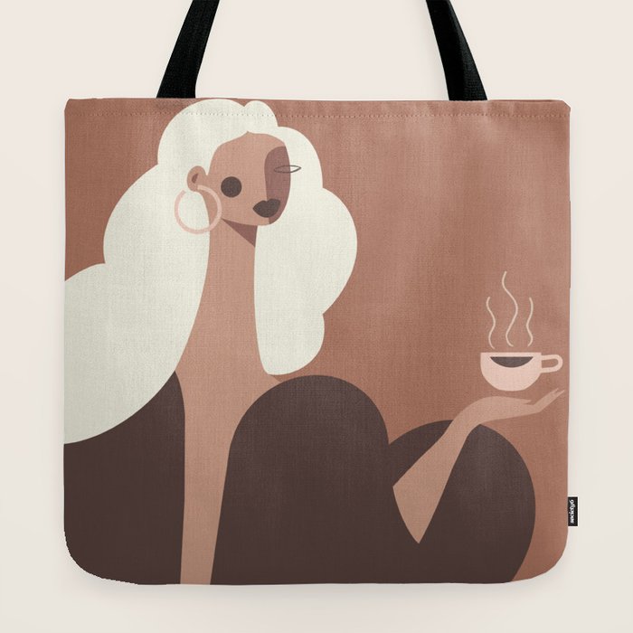 Coffee Hour Inspired by PANTONE 17 1230 Mocha Mousse Tote Bag Gallery Image 2