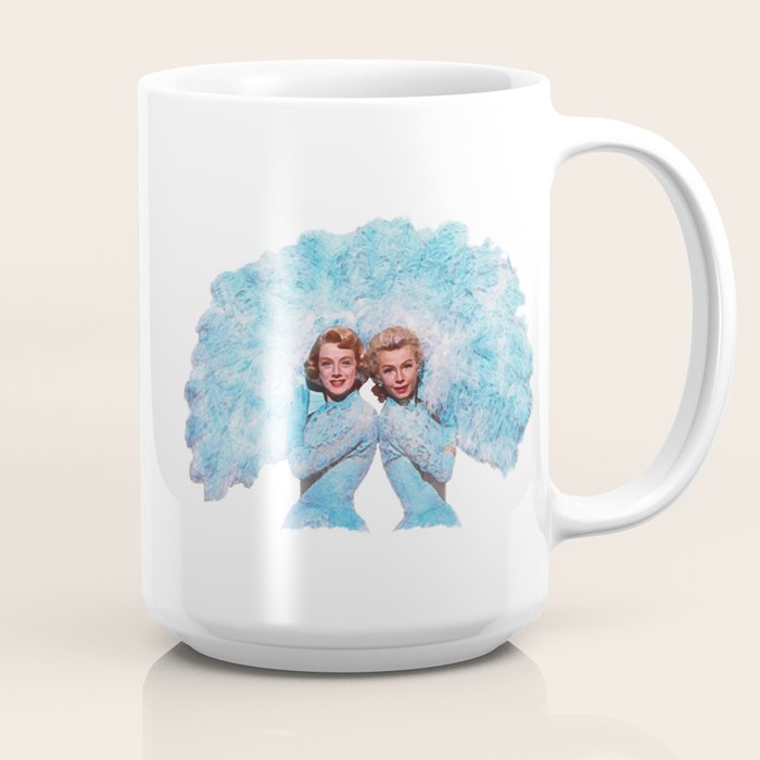 Sisters - White Christmas - Watercolor Coffee Mug Gallery Image 2