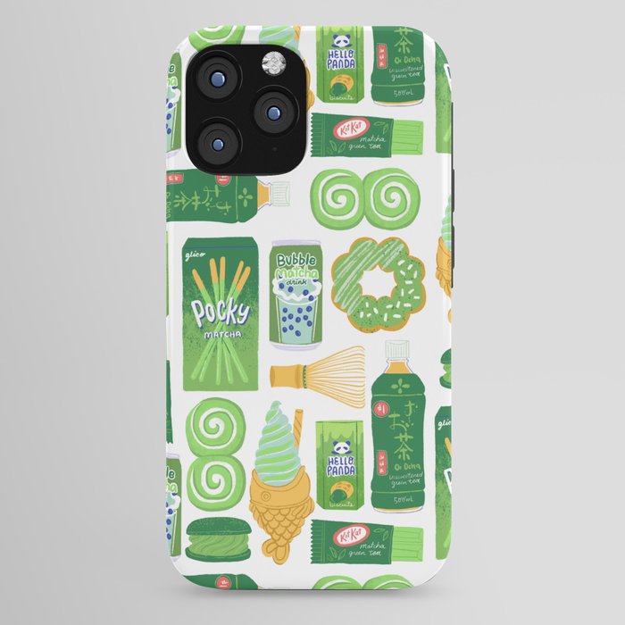 Matcha Green Tea Snacks iPhone Case Gallery Image 44