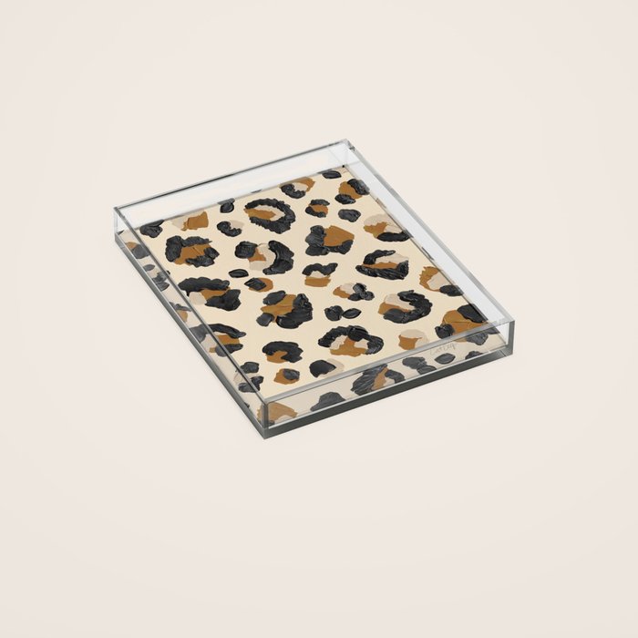 Leopard Print â Neutral Gold Light Palette Acrylic Tray Gallery Image 2