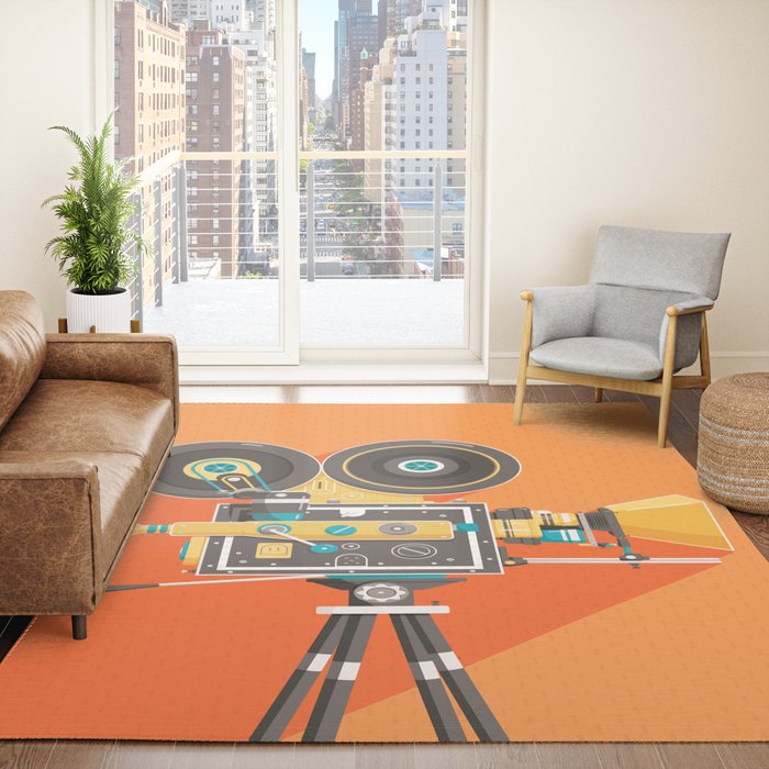 Cine Orange Lens Rug Gallery Image 4