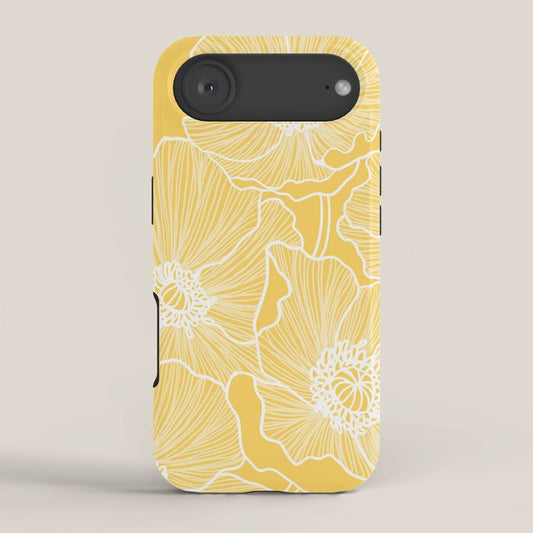 Sunshine Yellow Poppies iPhone Case Gallery Image 2