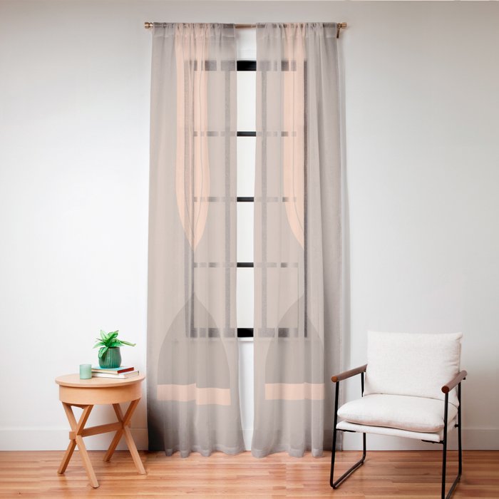 Abstraction_Balance_Round_Bohemian_Shape_Minimalism_001 Window Curtain Gallery Image 24