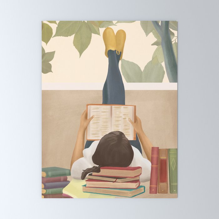 Bookworm Mini Art Print Gallery Image 6