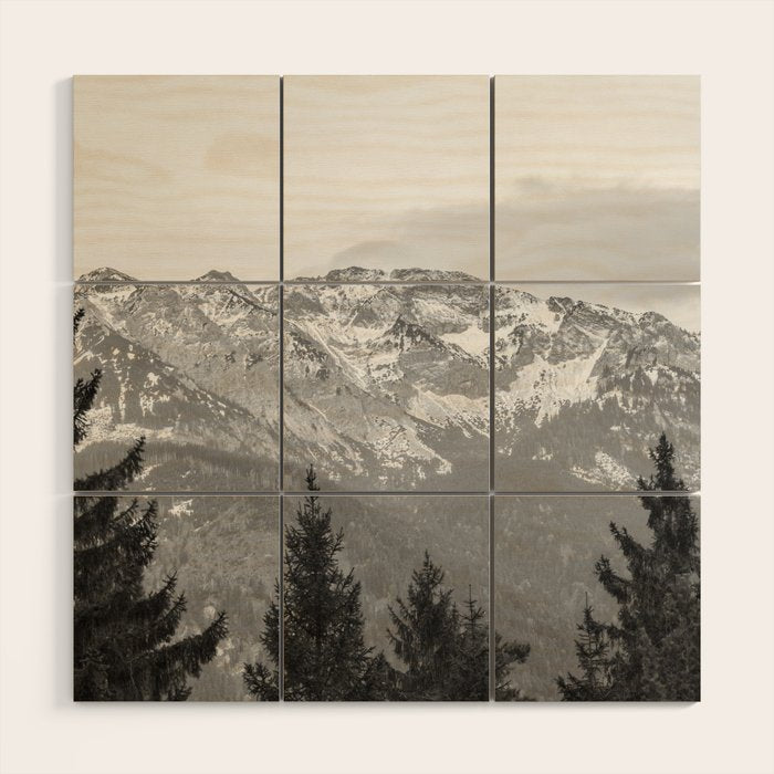 Mountain Forest Wood Wall Art Gallery Image 3