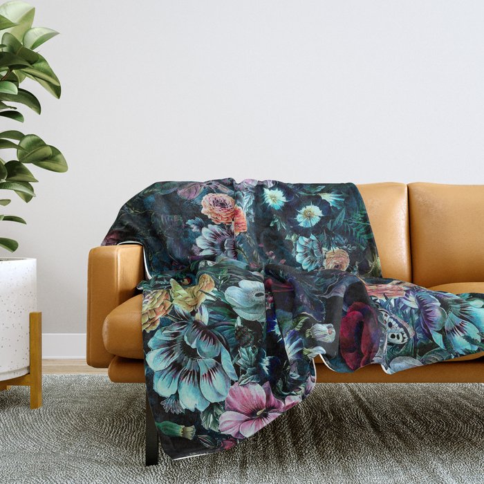 Night Garden Throw Blanket Gallery Image 2