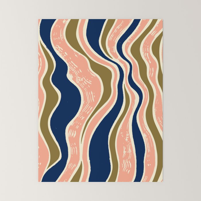 Earthy Rivers Cobalt Mini Art Print Gallery Image 6