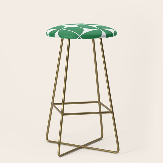 Mid Century Modern Geometric 04 Green Stool Gallery Image 2