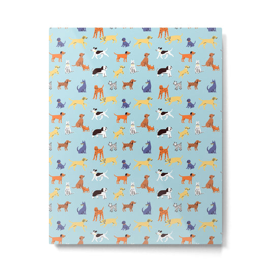 Funny dog animal cartoon art pattern Metal Print Gallery Image 2
