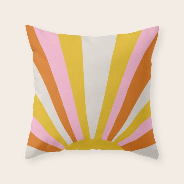 sunshine state of mind Throw Pillow Gallery Image 5