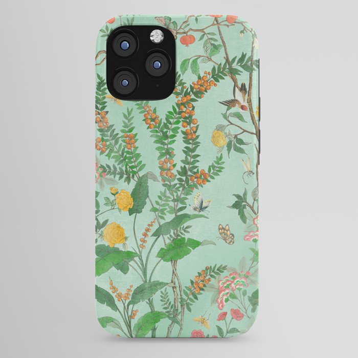 Chinoiserie Aqua Mint Floral Garden Fresco iPhone Case Gallery Image 44