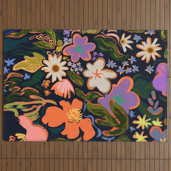 Midnight Garden Outdoor Rug Gallery Image 4