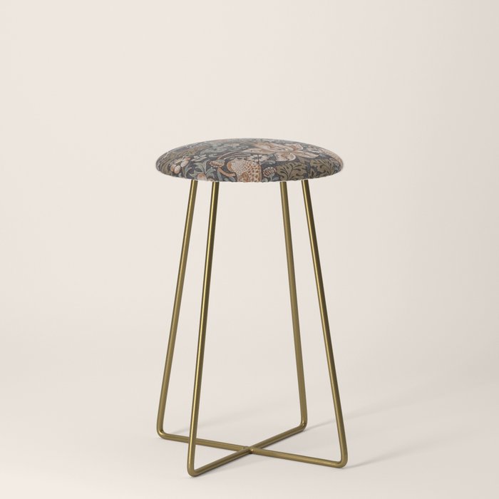 Strawberry thief, William Morris Stool Gallery Image 4