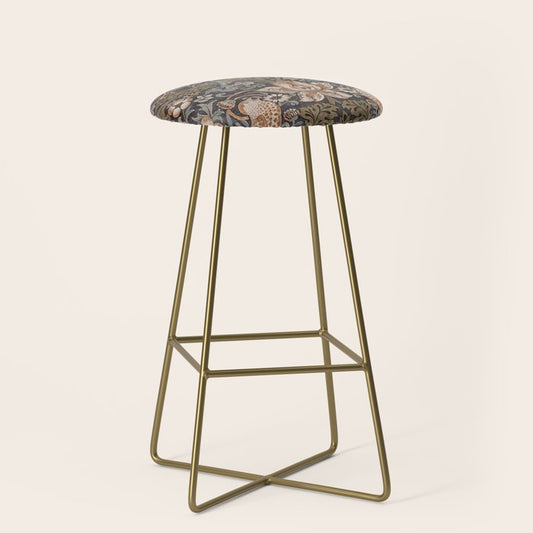 Strawberry thief, William Morris Stool Gallery Image 2