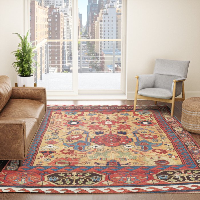 Sauj Bulag Azerbaijan Northwest Persian Rug Print Rug Gallery Image 4
