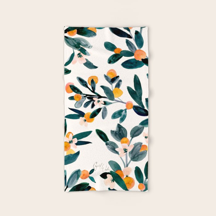 Clementine Sprigs Bath Towel Gallery Image 2