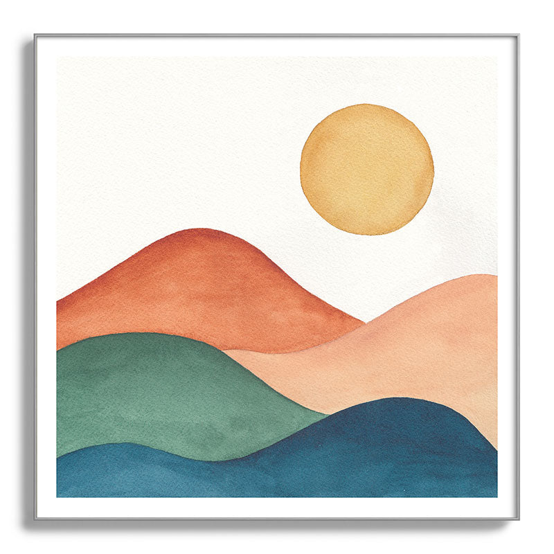 Colorful Abstract Mountains Framed Art Print Gallery Image 142