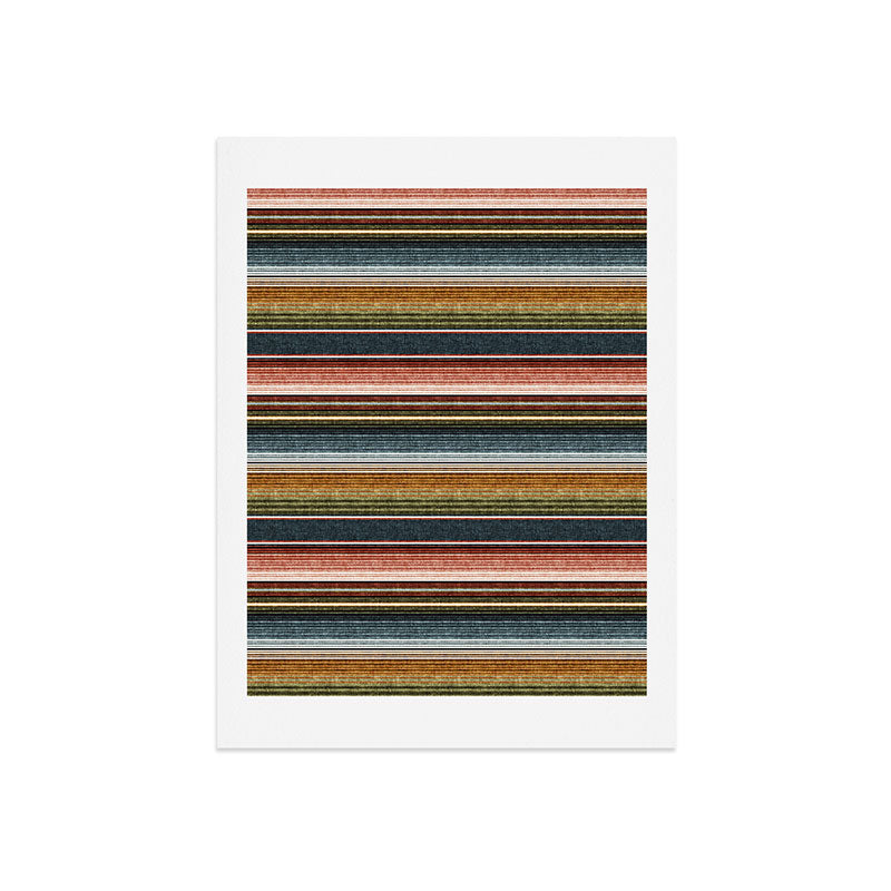 serape southwest stripe - earth tones Art Print Gallery Image 5