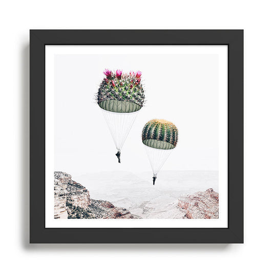 Flying Cacti Framed Art Print Gallery Image 2