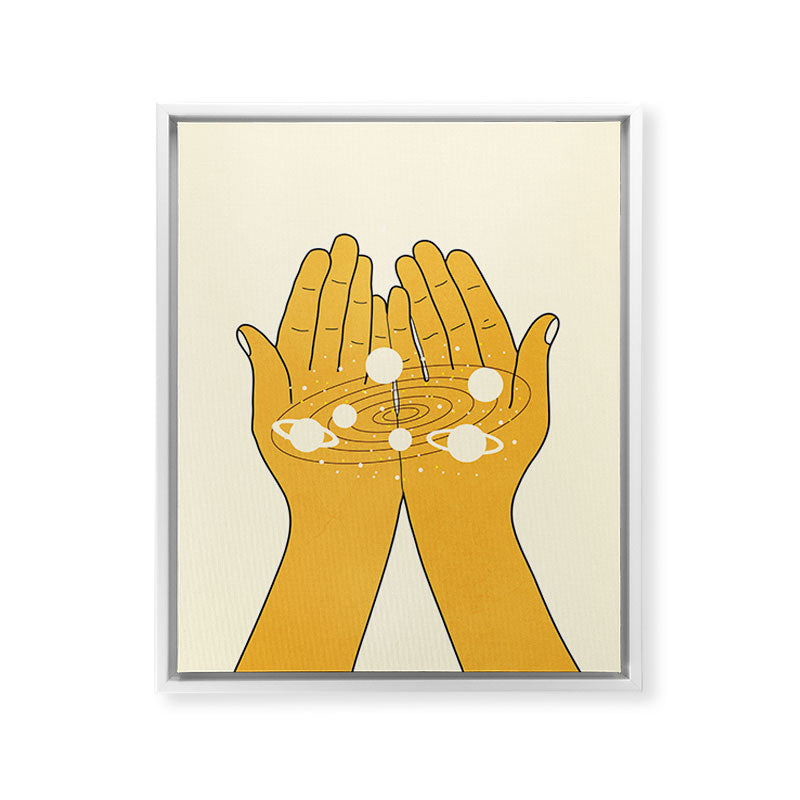 Universe in My Hands Framed Canvas Print Gallery Image 24