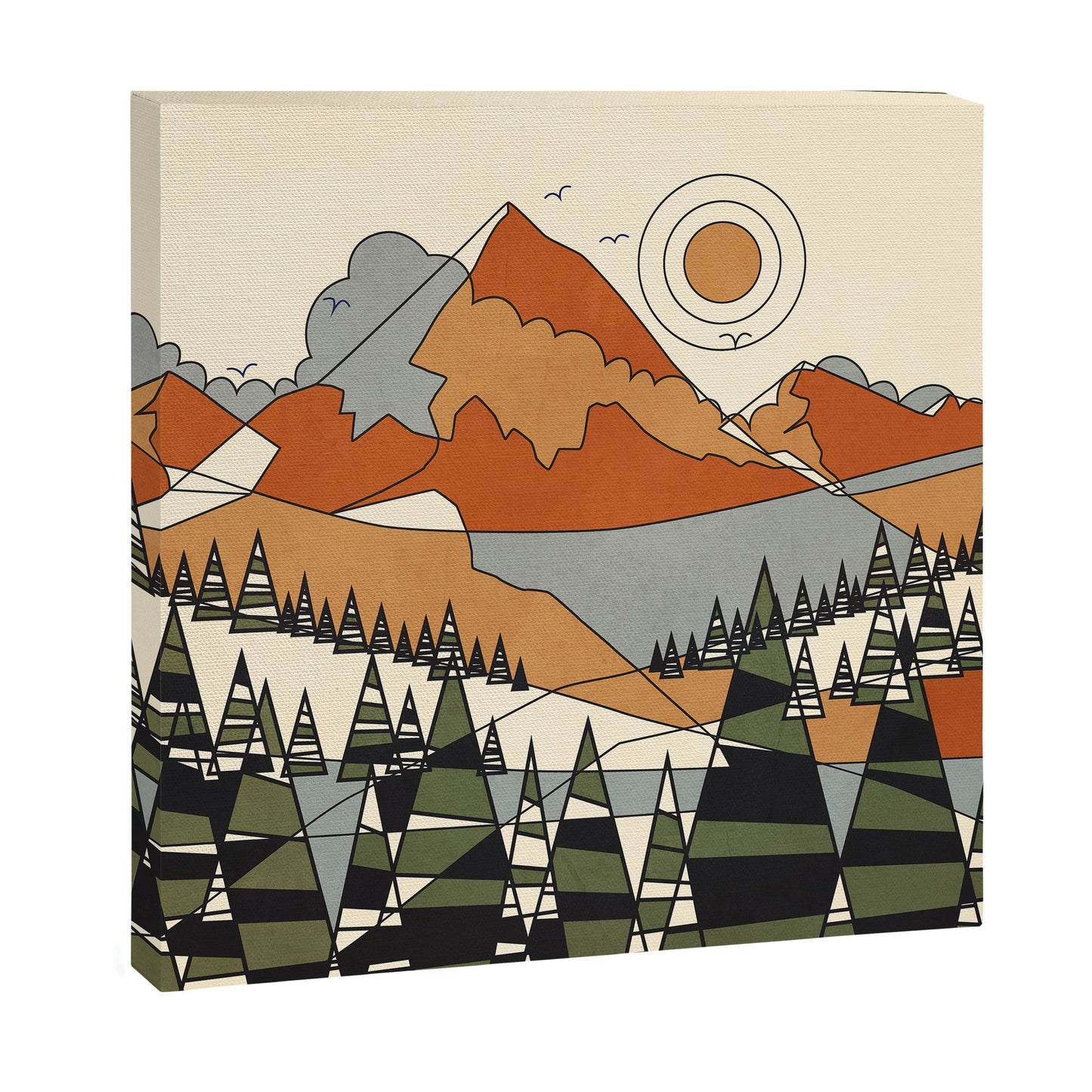 Wild Abstract Landscape 3 Canvas Print Gallery Image 9