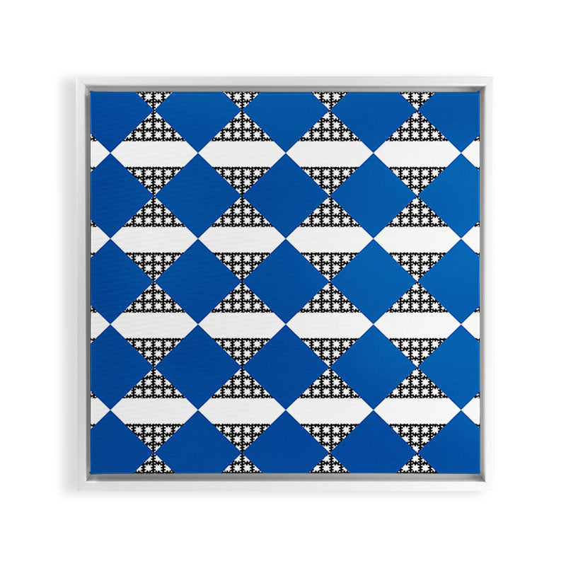 Modern boho (sapphire blue) Framed Canvas Print Gallery Image 12