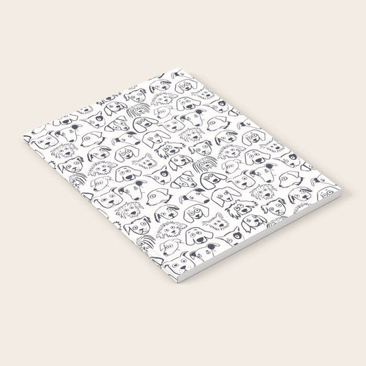 Lots of dogs doggy faces pattern Notebook Gallery Image 2