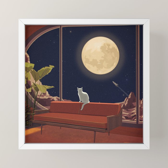 Kitty With a View Mini Art Print Gallery Image 4