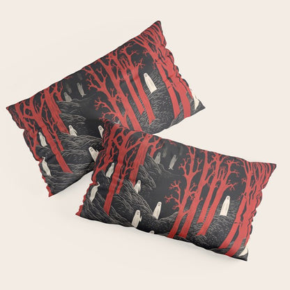 Haunted Ghost Forest Pillow Sham Gallery Image 2