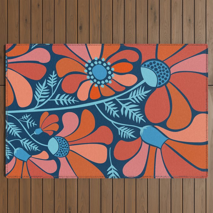 Flower Power IV Outdoor Rug Gallery Image 2