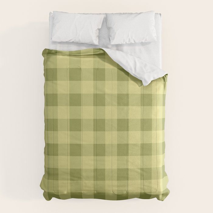 Gingham Large Lime Green Comforter Gallery Image 6
