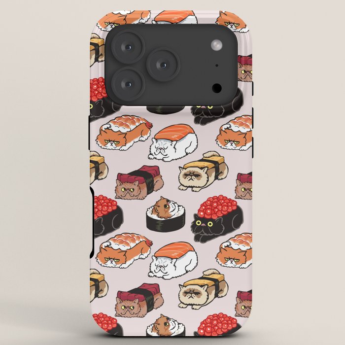 Sushi Persian Cat iPhone Case Gallery Image 7