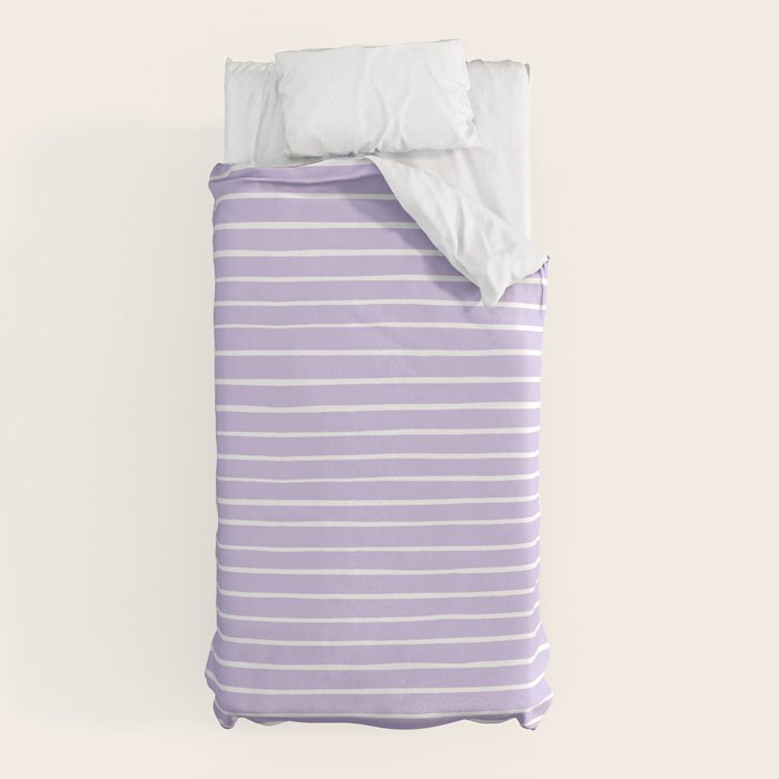 Stripes Lavender Duvet Cover Gallery Image 5