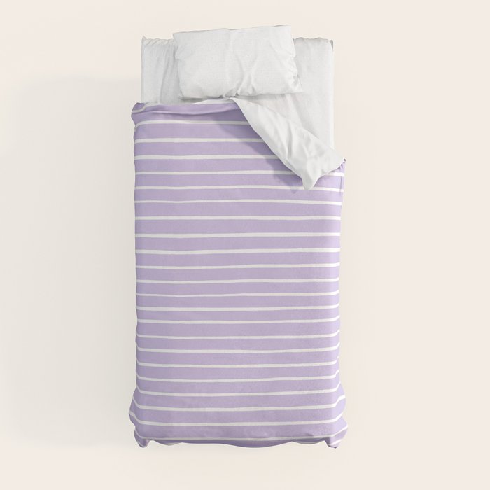 Stripes Lavender Duvet Cover Gallery Image 4