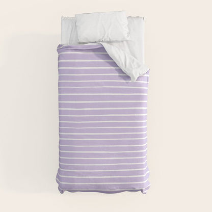 Stripes Lavender Duvet Cover Gallery Image 4