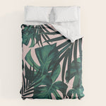 Tropical Jungle Leaves Pattern #5 #tropical #decor #art #society6 Comforter Gallery Image 1
